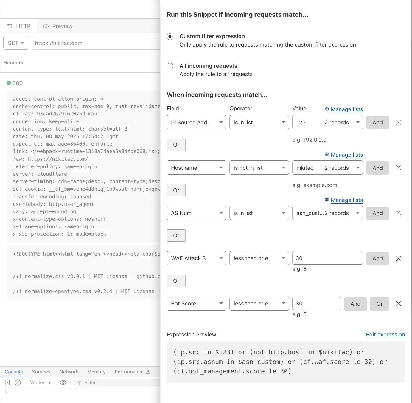 New fields in Snippets